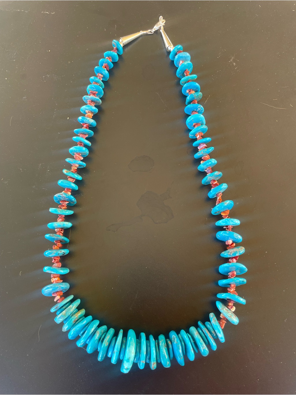 Turquoise And Red Agate Bead Necklace - Women Jewelry